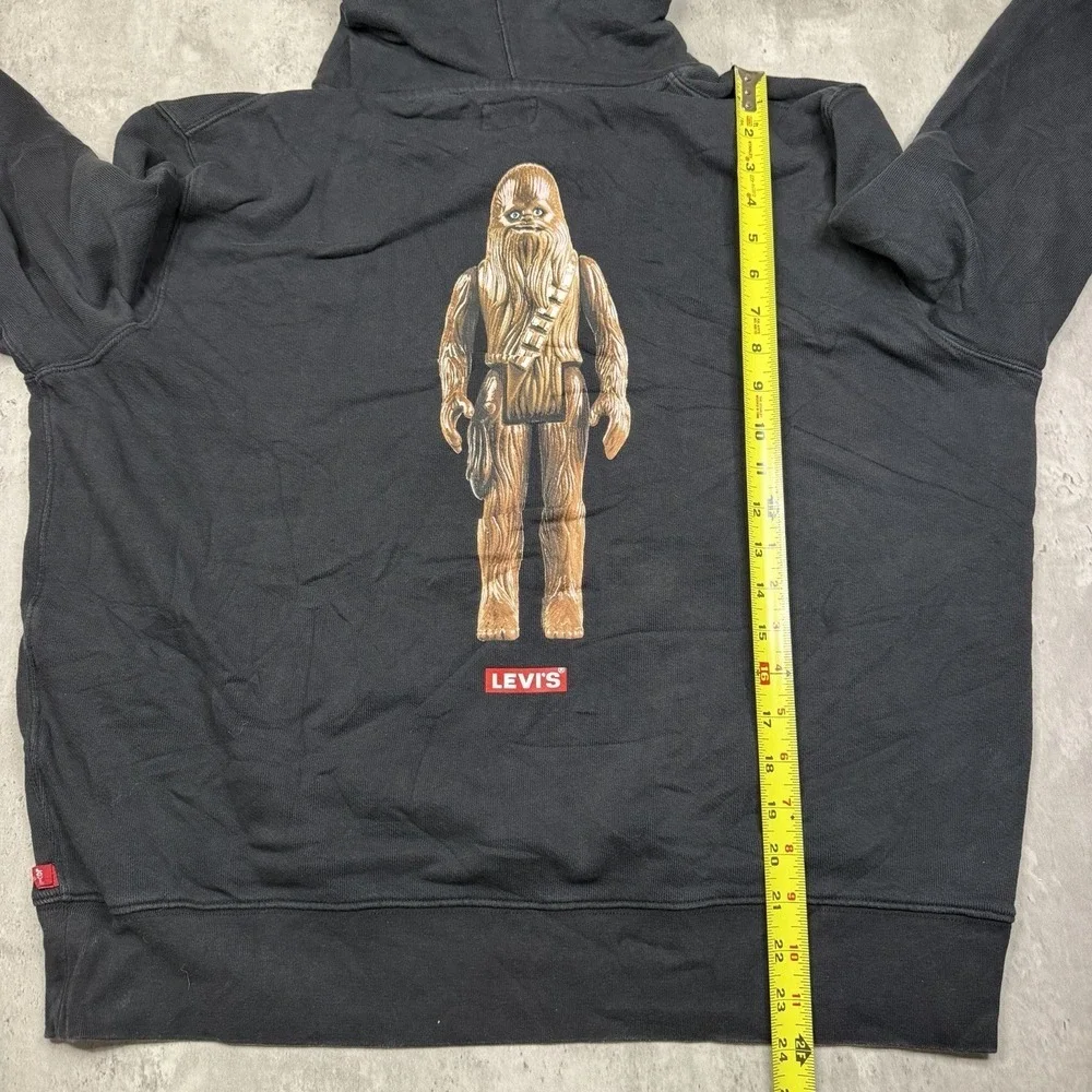 Levi's Star Wars Chewbacca Black Hoodie Sweatshirt Limited Edition Size XL